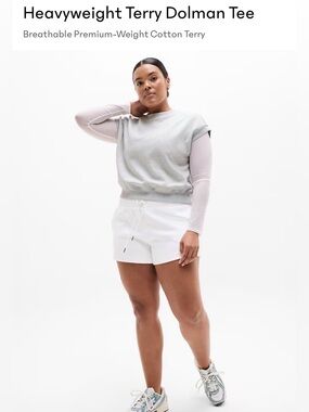 Athleta Heavyweight Terry Dolman Tee women’s small